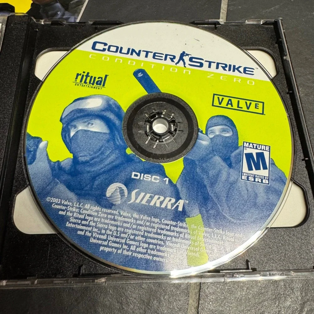 Counter-Strike Condition Zero PC Game 2-Disc Set with Manual Valve Sierra 2004